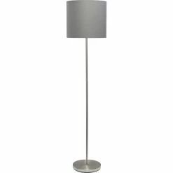Best deal π Simple Designs Brushed Nickel Drum Shade 58 In. Floor Lamp, White π
