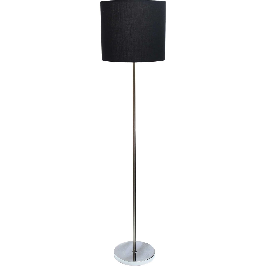 Best deal 🌟 Simple Designs Brushed Nickel Drum Shade 58 In. Floor Lamp, White 👏 2 Best deal 🌟 Simple Designs Brushed Nickel Drum Shade 58 In. Floor Lamp, White 👏 - Image 2