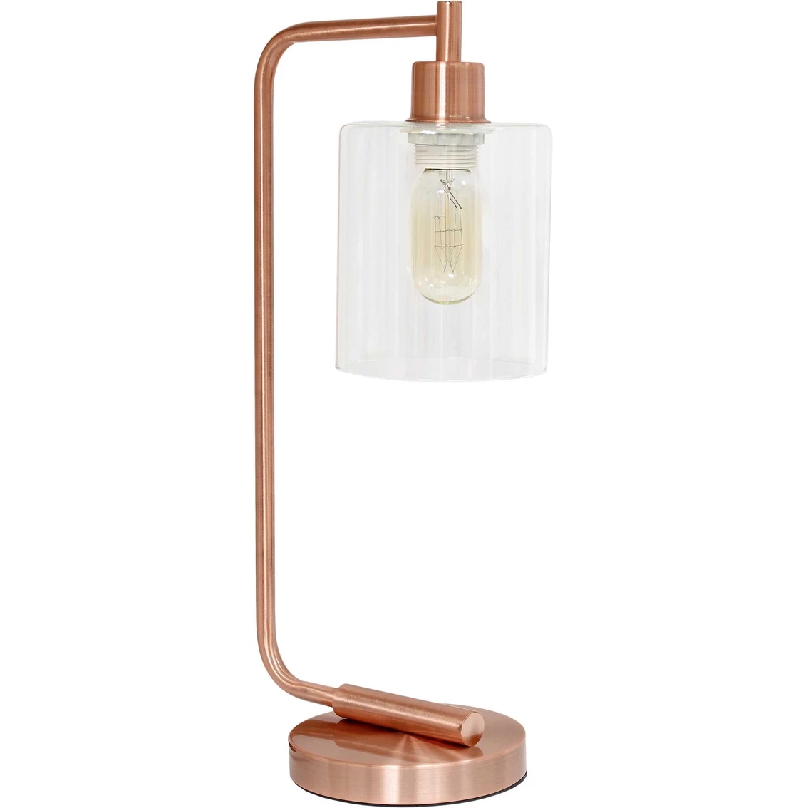 Cheap ๐ Simple Designs Antique Style Industrial 19 In. Desk Lamp With Glass Shade, Chrome ๐ - Image 3