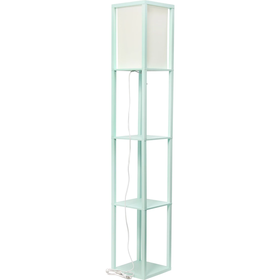 Buy ๐ Simple Designs Etagere 62.75 In. Floor Lamp With Organizer Storage Shelf, Navy โ