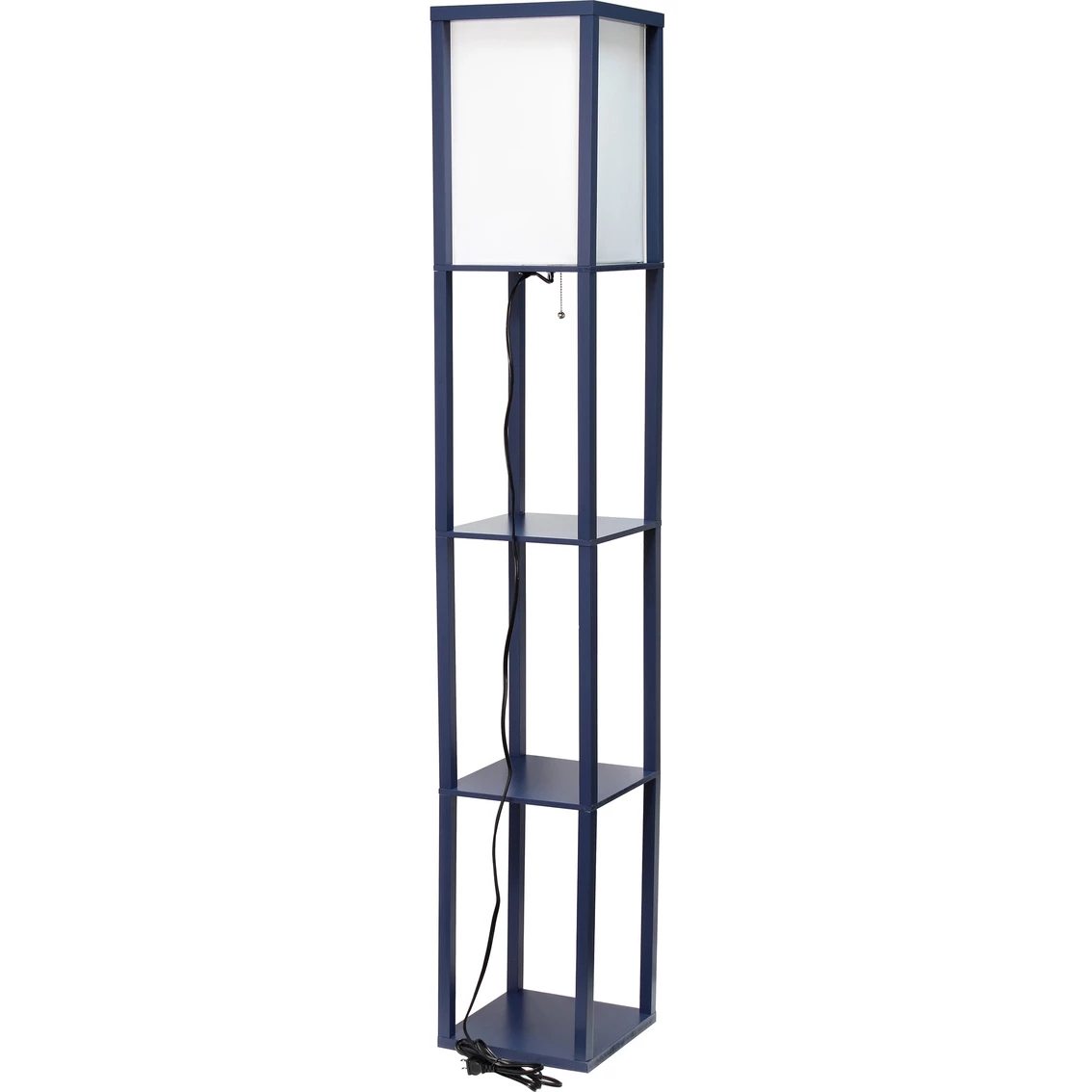 Buy ๐ Simple Designs Etagere 62.75 In. Floor Lamp With Organizer Storage Shelf, Navy โ - Image 5