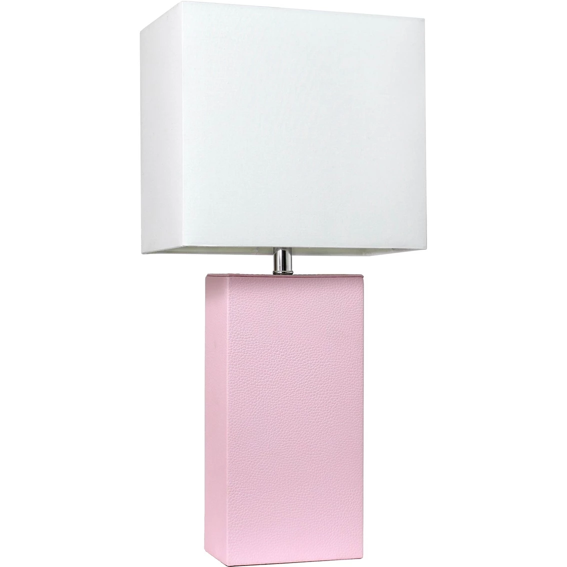 Flash Sale 🤩 Elegant Designs Modern Leather 21 In. Table Lamp With White Fabric Shade ⭐ - Image 5