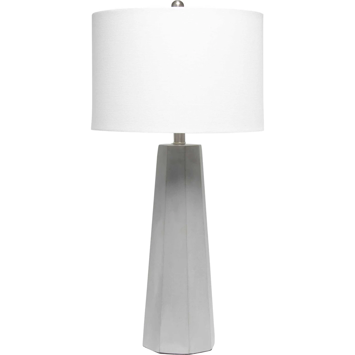 Best Sale 🤩 Lalia Home Concrete Pillar 30.5 In. Table Lamp With White Fabric Shade 😀