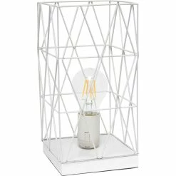 Wholesale π Simple Designs Geometric Square Metal 10.25 In. Table Lamp π
