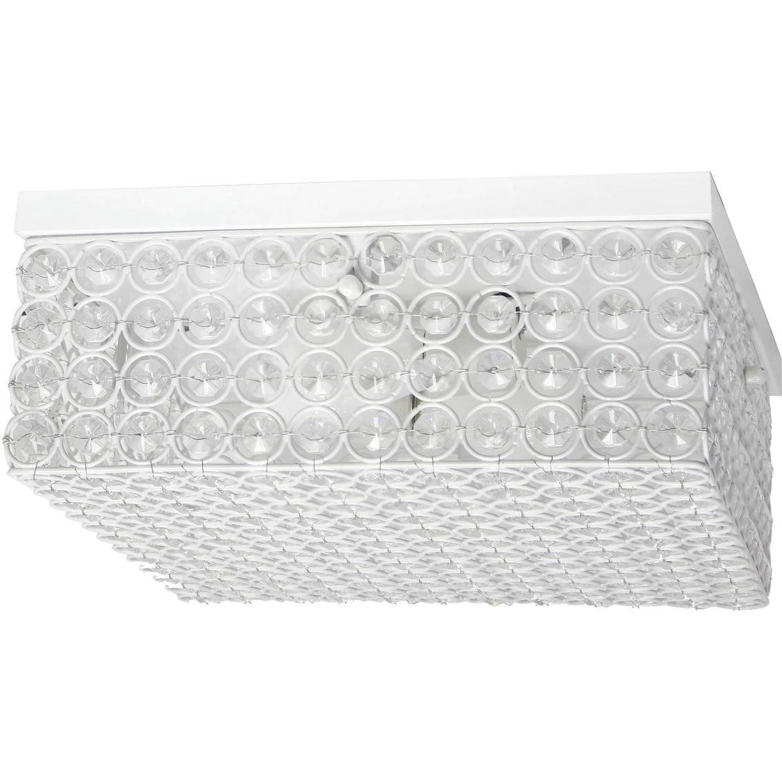 Promo β Elegant Designs Elipse Crystal 2 Bulb Flush Mount Light 13 X 13 X 6.5 π