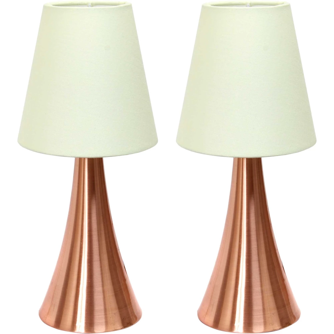 Top 10 ๐งจ Simple Designs Valencia 11.5 In. Mini Touch Table Lamp With Fabric Shade 2 Pk. ๐