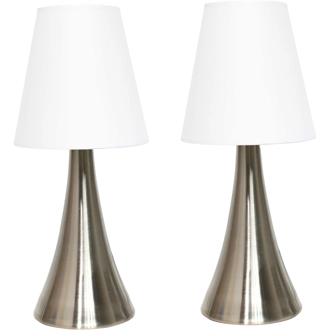 Top 10 ๐งจ Simple Designs Valencia 11.5 In. Mini Touch Table Lamp With Fabric Shade 2 Pk. ๐ - Image 2