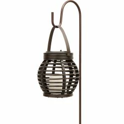 Deals ⌛ Alpine 34 In. Tall Solar Powered LED Lantern With Shepherd's Hook Garden Stake 🧨