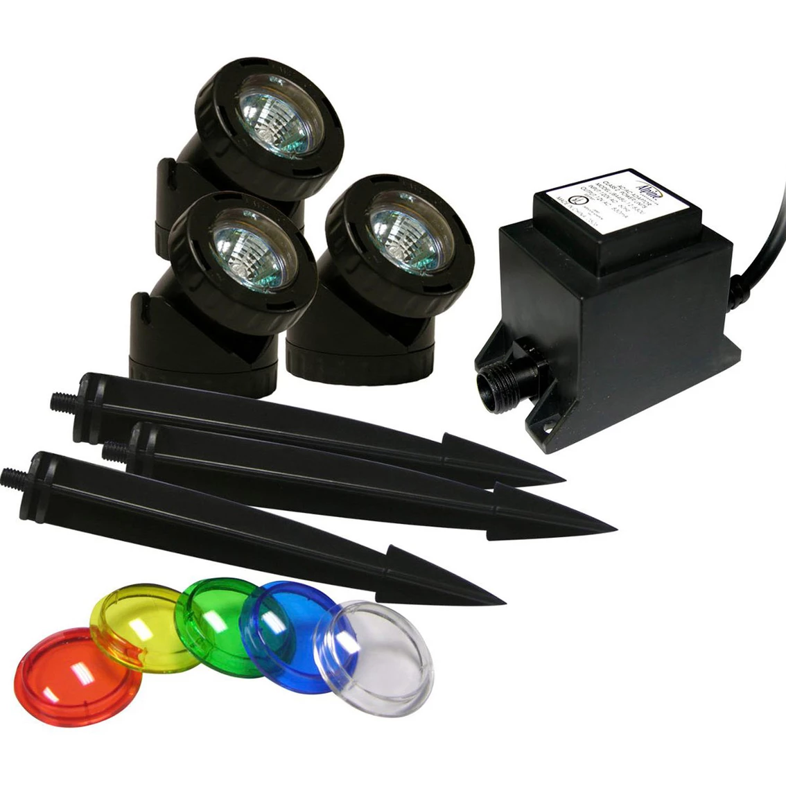 Buy β¨ Alpine Power Beam Set Of 3 Indoor/Outdoor 10 Watt Halogen Lights With Transformer π