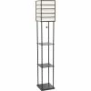 Buy 🔔 Lalia Home Metal Etagere 60 In. Floor Lamp With Storage Shelves ✔️
