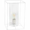 Best Pirce 🎁 Lalia Home Framed 11.8 In. Table Lamp With Cylinder Glass Shade 🥰