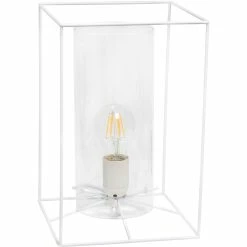 Best Pirce π Lalia Home Framed 11.8 In. Table Lamp With Cylinder Glass Shade π₯°