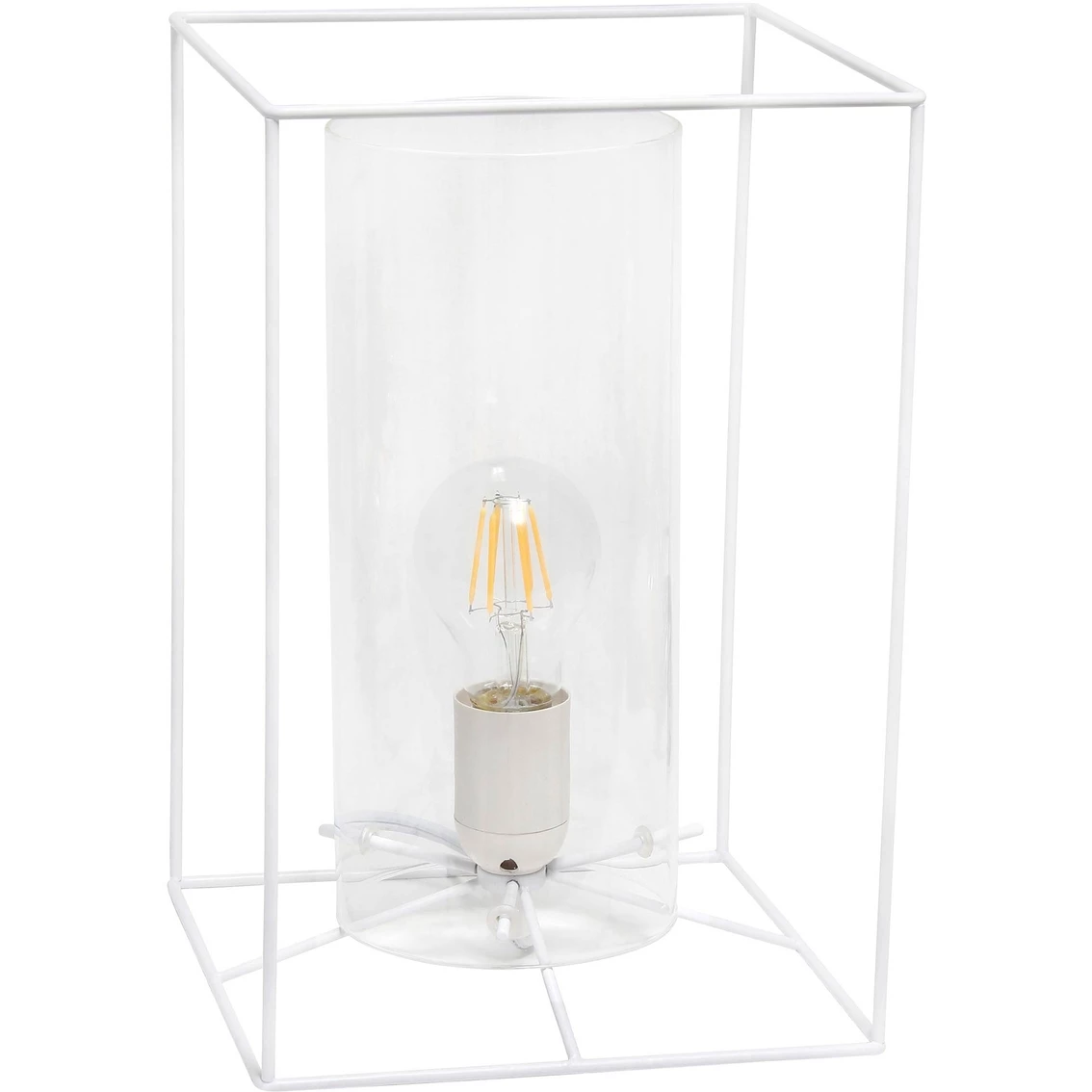 Best Pirce ๐ Lalia Home Framed 11.8 In. Table Lamp With Cylinder Glass Shade ๐ฅฐ