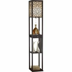 Deals ๐คฉ Artiva USA Etagere 63 In. Shelf Floor Lamp With Drawer, Expresso ๐