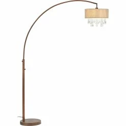 Discount ๐ Artiva USA Elena III 81 In. LED Arched Crystal Floor Lamp With Dimmer ๐คฉ