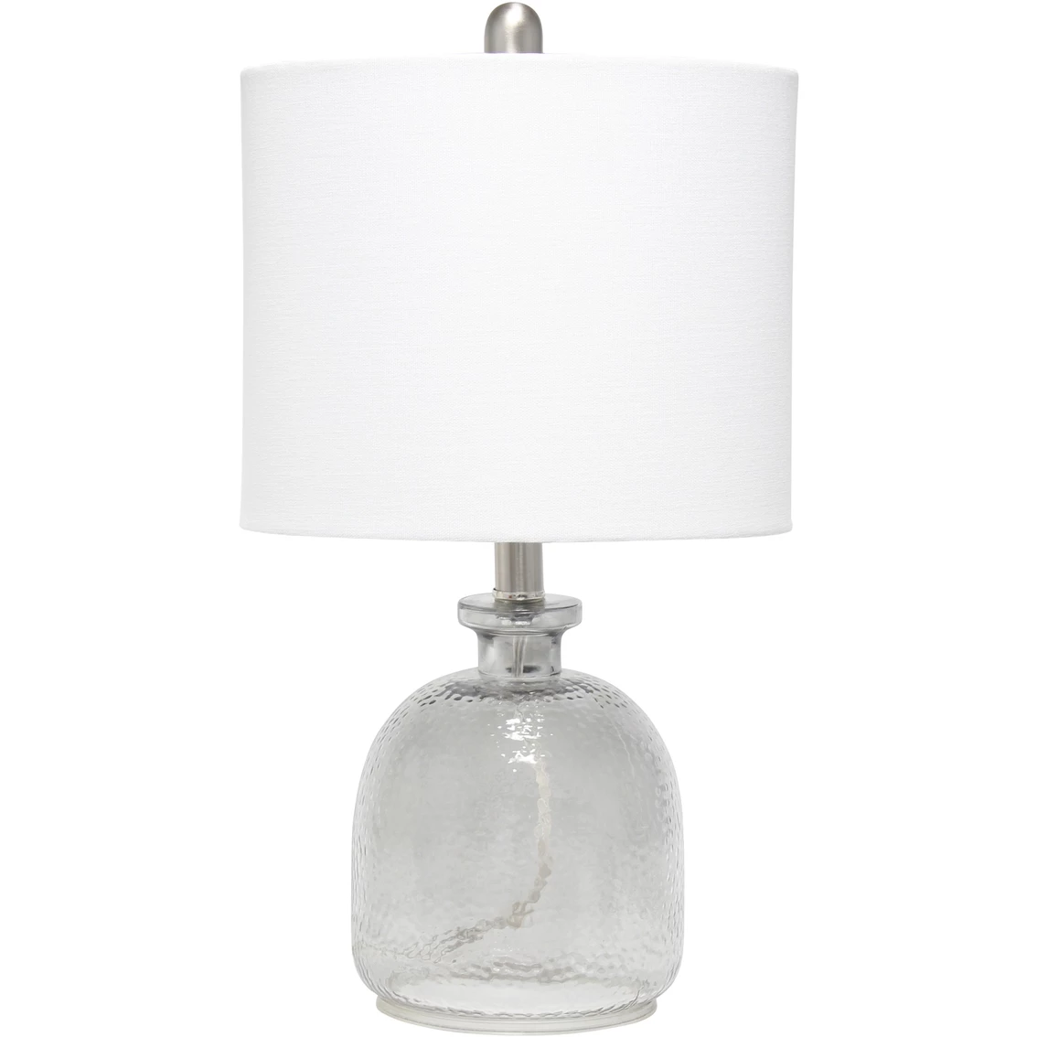Best deal ๐ Lalia Home Clear ๐จ Hammered Glass Jar 20 In. Table Lamp With Linen Shade ๐