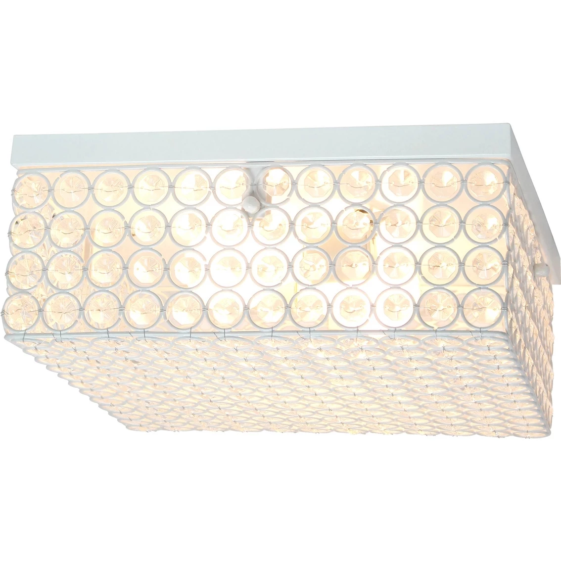 Promo β Elegant Designs Elipse Crystal 2 Bulb Flush Mount Light 13 X 13 X 6.5 π - Image 2