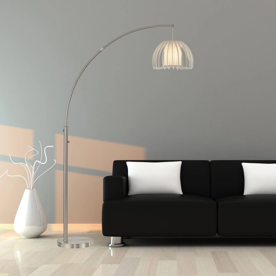 Best reviews of โ๏ธ Artiva USA Zucca 83 In. One-Arched LED Floor Lamp With Dimmer ๐ - Image 2