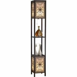Deals ⌛ Artiva USA 64 In. Infinity Heart Shelf Floor Lamp 👏