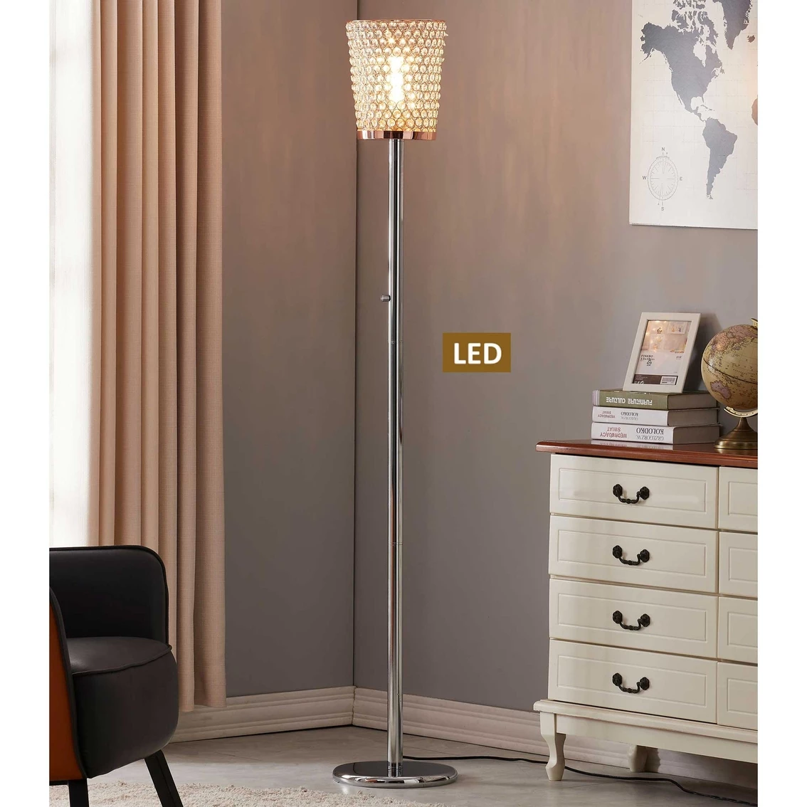 Cheapest 🎁 Artiva USA Fifth Avenue Crystal LED Torchiere Floor Lamp With Dimmer 🛒 2 Cheapest 🎁 Artiva USA Fifth Avenue Crystal LED Torchiere Floor Lamp With Dimmer 🛒 - Image 2