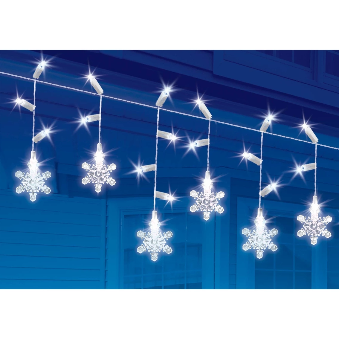 New โญ Everstar Twinkling Snowflake LED Lights 60 Pk. ๐