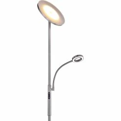 Alternative view of Deals 💯 Artiva USA Slim LED Torchiere Floor Lamp With Reading Light 🌟