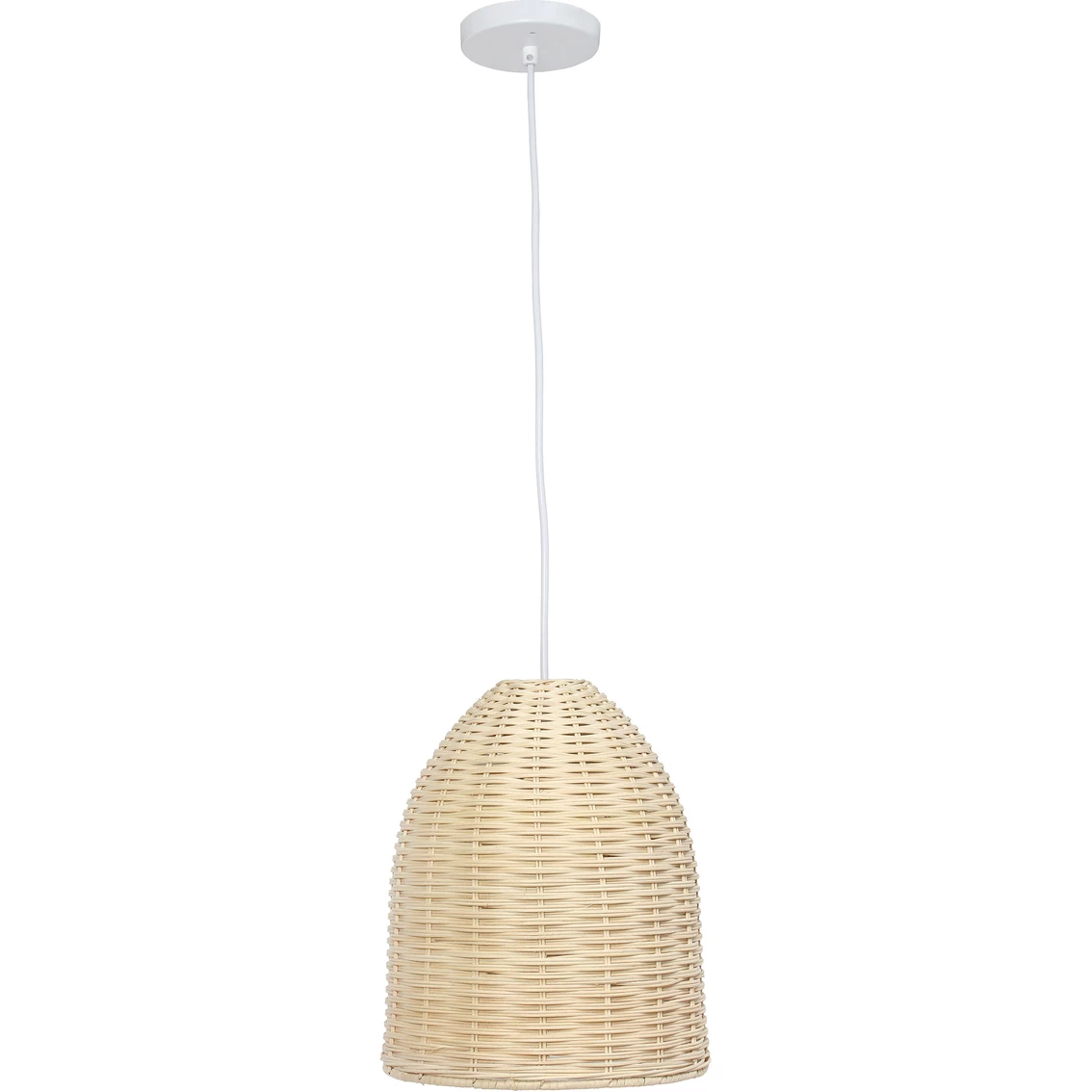 Deals π Elegant Designs Elongated Coastal Dome Rattan 12 In. Downlight Pendant π