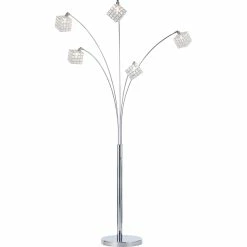 Best Sale ๐ Artiva USA Princess Quan 83 In. Chrome LED Crystal Arch Floor Lamp ๐ฅ