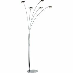 Wholesale π― Artiva USA Etherium 73 In. Chrome 30W LED 5 Arched Floor Lamp π