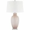 Best Sale 😍 Pacific Coast Ashbury Blush Glass With Crystal Base Table Lamp 🧨