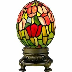Brand new 👏 Dale Tiffany Floral Tiffany 10 In. Decorative Egg Lamp ✔️