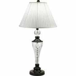 Buy 👏 Dale Tiffany 32 In. Gaya 24% Lead Hand Cut Crystal Table Lamp 😀