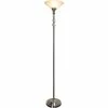 Best Pirce ❤️ Dale Tiffany Alaris 72 In. Orb Glass Polished Nickel Torchiere Floor Lamp 💯