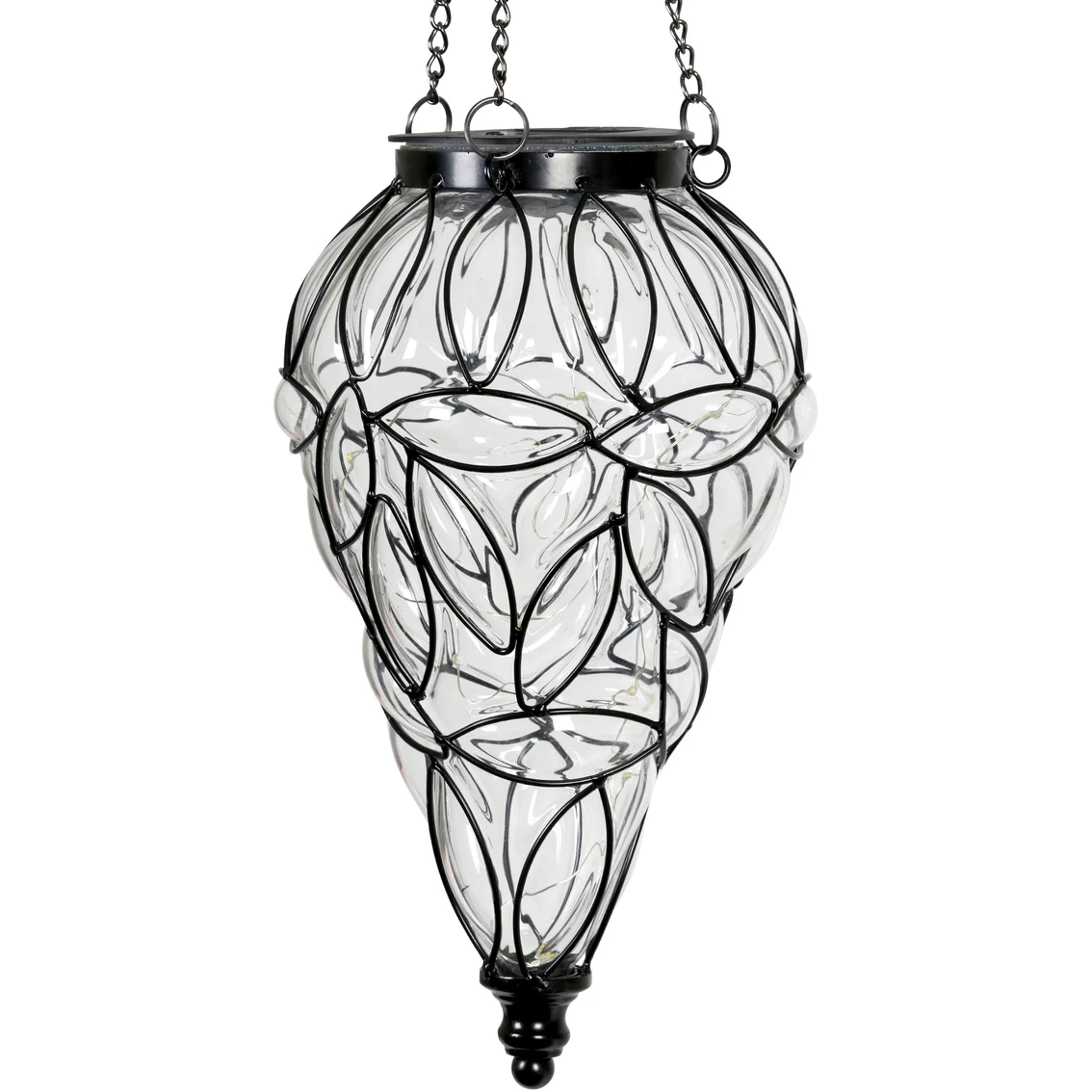 Cheap ๐ Exhart Solar Hanging Glass 7 X 24 In. Lantern ๐