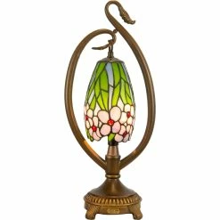 Flash Sale 👏 Dale Tiffany Grove Floral 20 In. Tiffany Accent Lamp 🎁