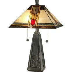 Hot Sale ❤️ Dale Tiffany Mallinson 21 In. Tiffany Table Lamp 😉