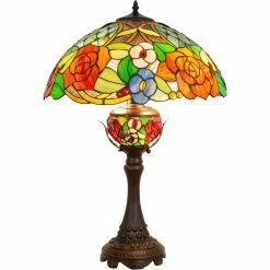 Best reviews of 🔔 Dale Tiffany Ragusa 28 In. Tiffany Table Lamp With Night Light ❤️