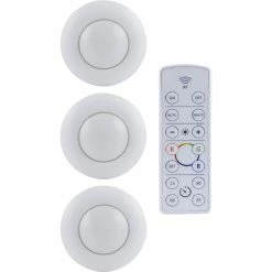 Deals π― Energizer Remote Control Battery Operated LED Puck Lights, 3 Pk. π