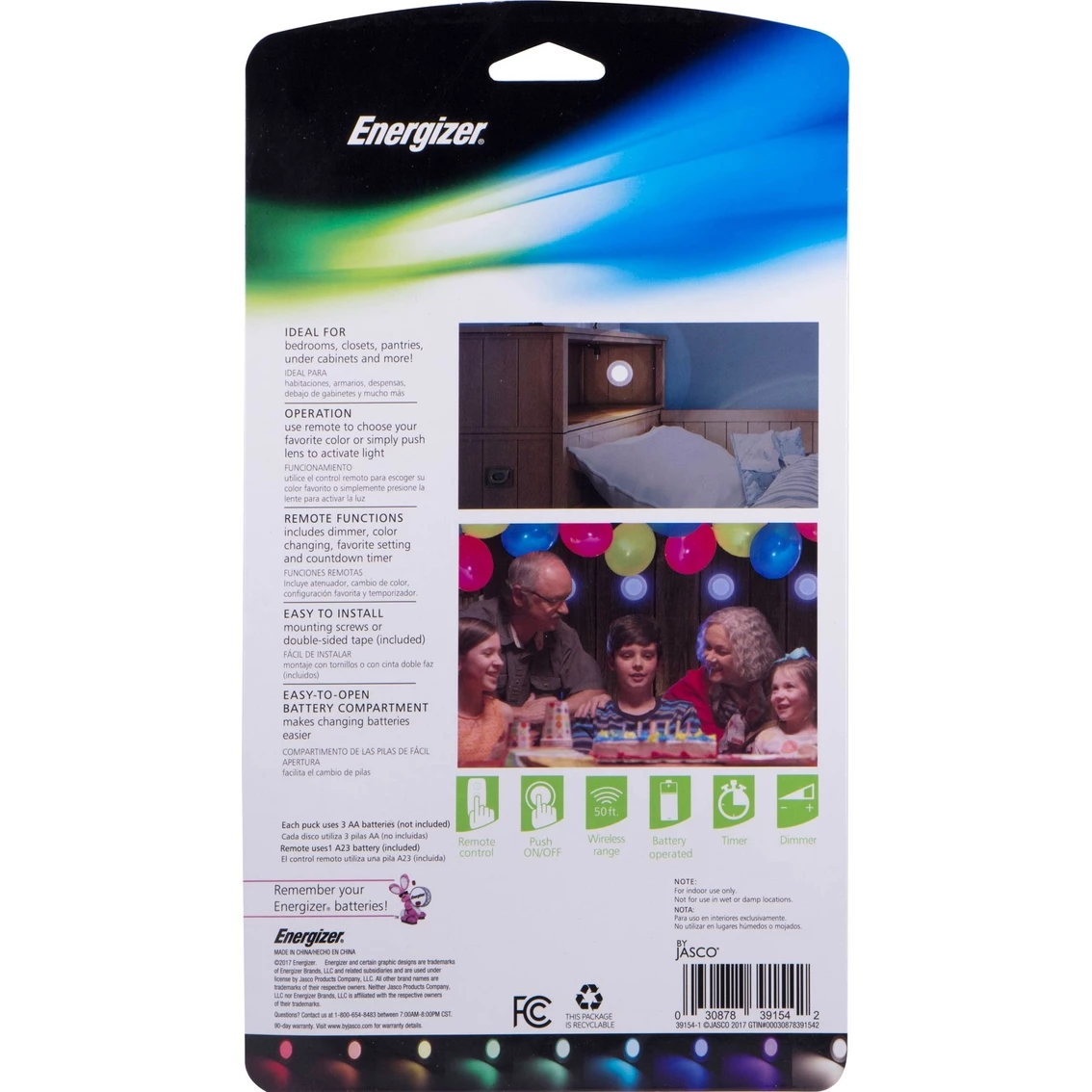 Deals π― Energizer Remote Control Battery Operated LED Puck Lights, 3 Pk. π - Image 4