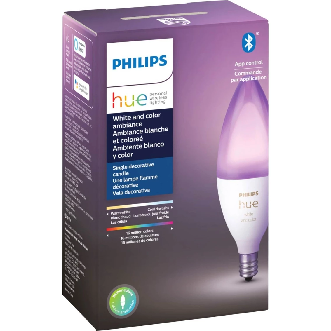 Buy π Philips Hue White And Color Ambiance E12 Bulb π - Image 2