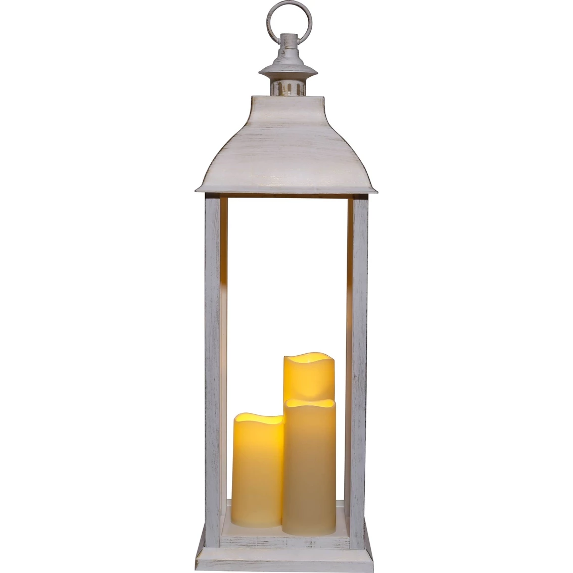 Buy βοΈ Alpine Outdoor Solar Powered 28 In. Lantern With LED Lights, White βοΈ