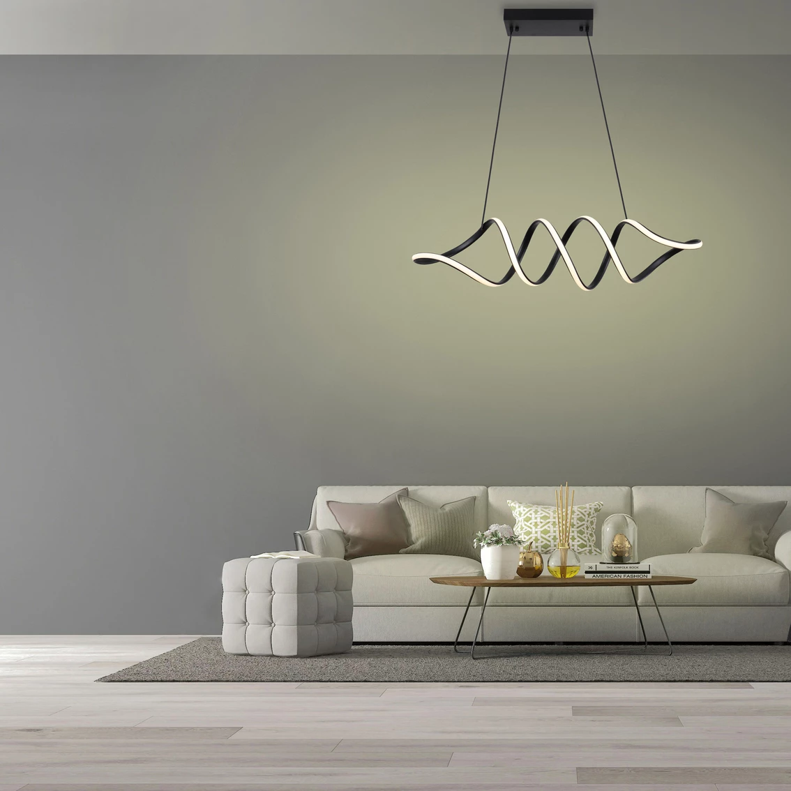 New π Artiva USA Infinito 68W Statement Geometric LED Dimmable Chandelier π - Image 4