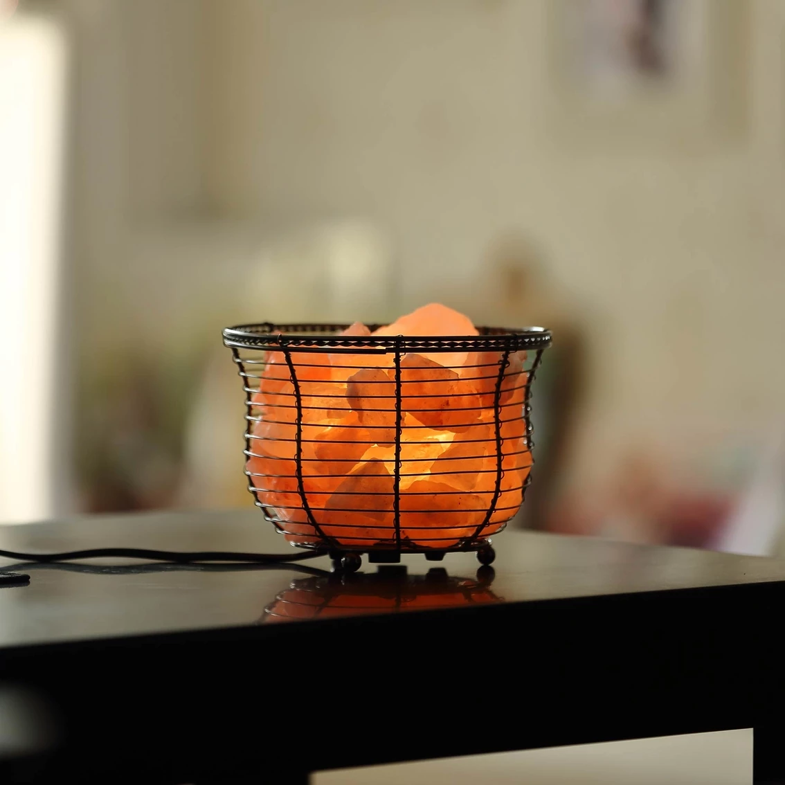 Hot Sale 🛒 Himalayan Glow Natural Salt Basket Lamp 😍 - Image 2