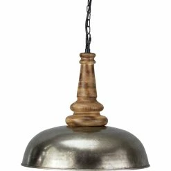 Deals 😀 Signature Design By Ashley Joziah Metal And Wood Pendant Light With Metal Shade 🎉