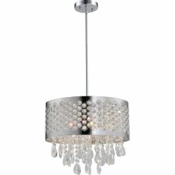 Cheapest 🔔 Artiva USA Catalyn 4 Light Chrome Crystal Chandelier 🌟