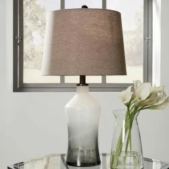 Cheap 🛒 Signature Design By Ashley Nollie 26.25 In. Glass Table Lamp ✔️