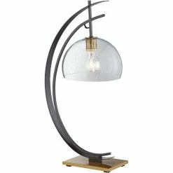 Outlet 👏 Pacific Coast Kathy Ireland Home Essentials 28 In. Half Moon Table Lamp 🔔