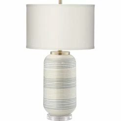Buy 😉 Pacific Coast Striped Adler 28 In. Ceramic Table Lamp 🤩