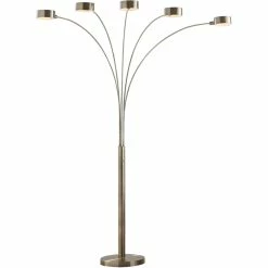 Best Pirce π Artiva USA Micah Plus 88 In. LED 5 Arch Floor Lamp With Dimmer π―