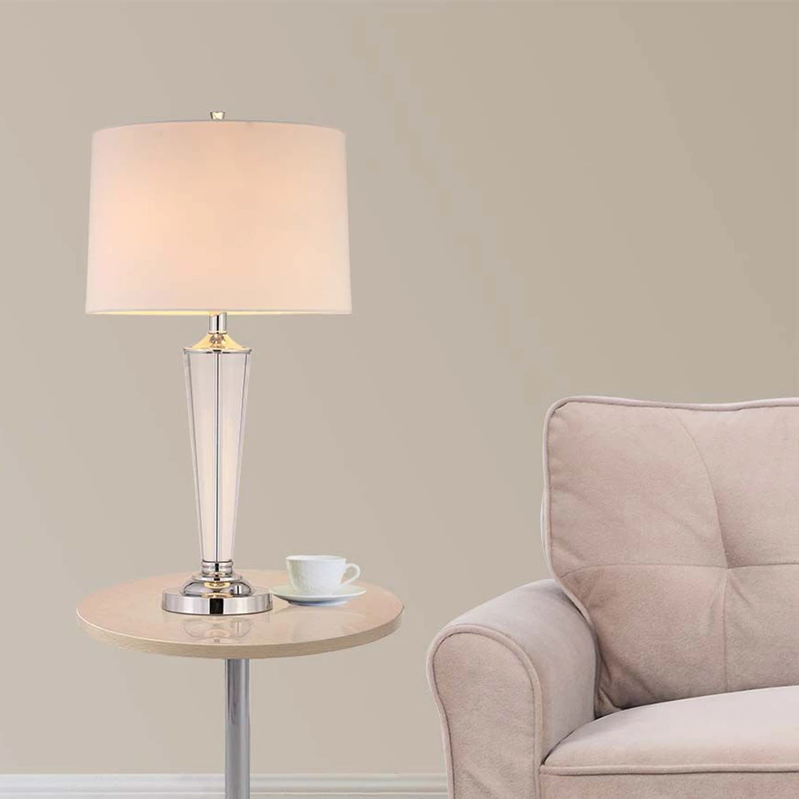 Cheapest π― Artiva USA Crystal Suite Collection 2 Light LED 33 In. Crystal Table Lamp & Dimmer π - Image 2